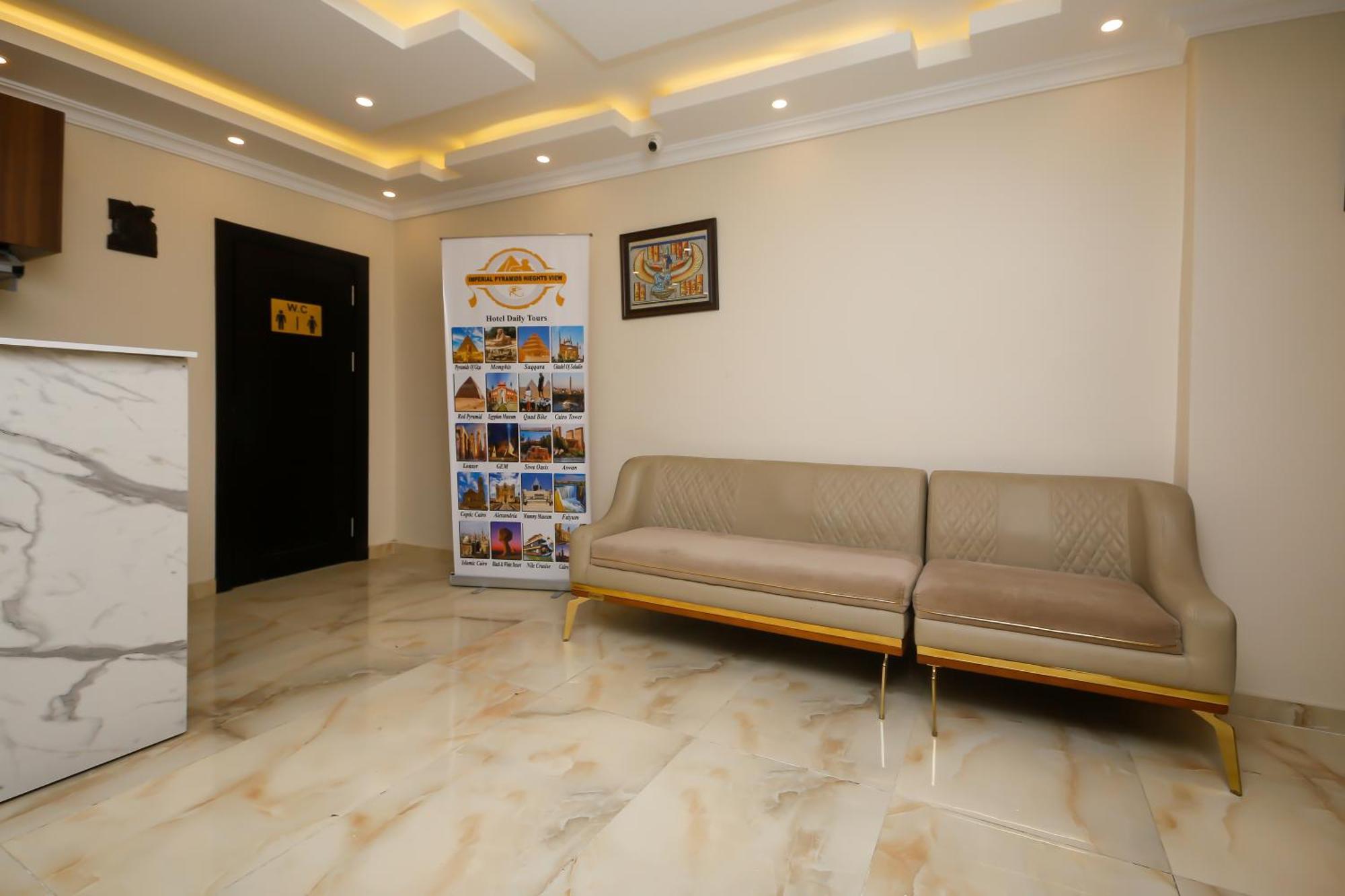 Imperial Pyramids Heights View Bed and Breakfast Nazlet el-Sîsi Exteriör bild