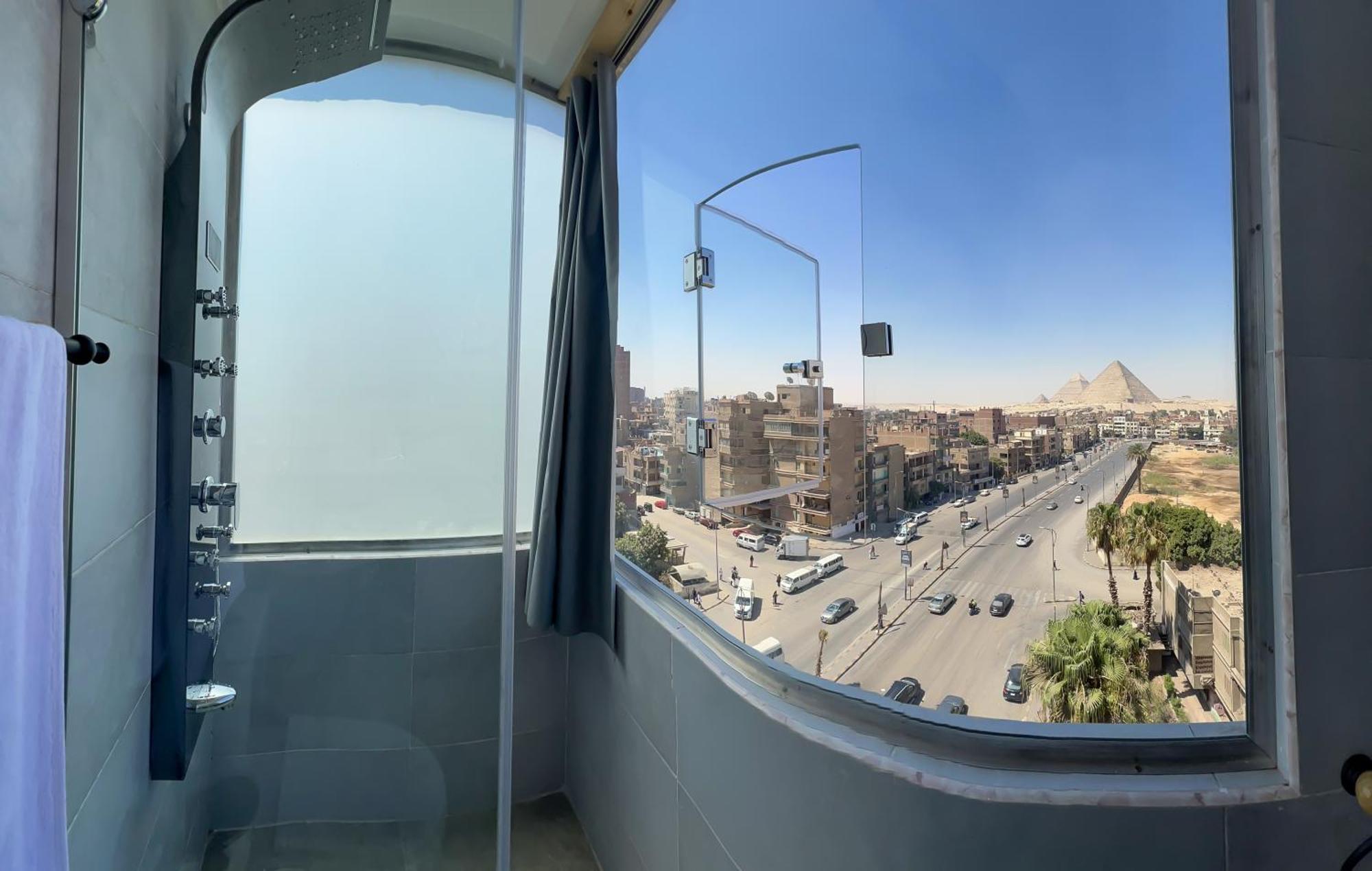 Imperial Pyramids Heights View Bed and Breakfast Nazlet el-Sîsi Exteriör bild