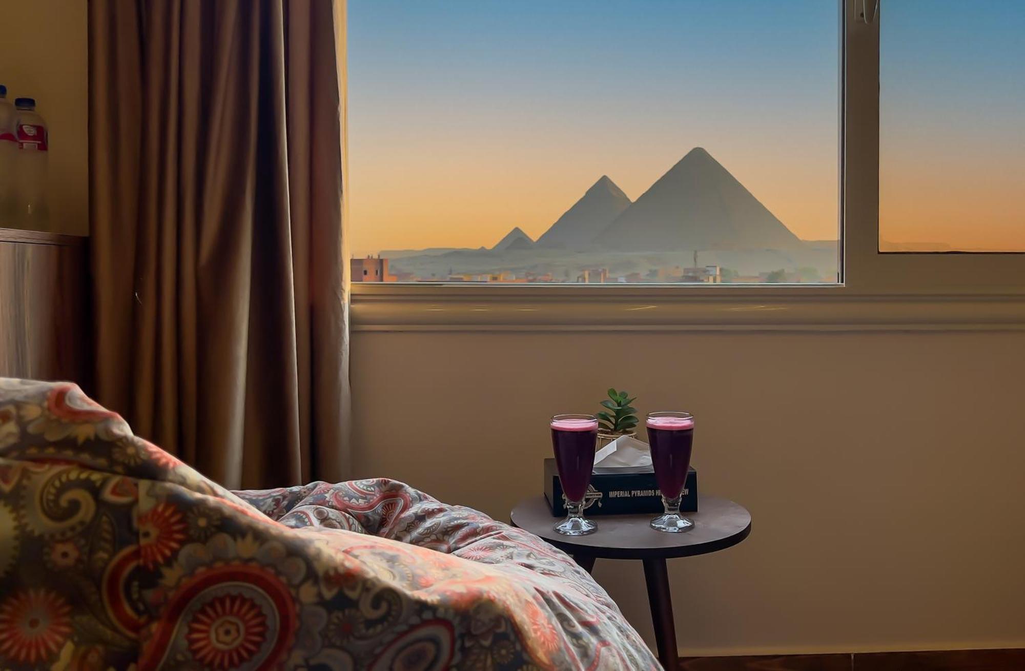 Imperial Pyramids Heights View Bed and Breakfast Nazlet el-Sîsi Exteriör bild
